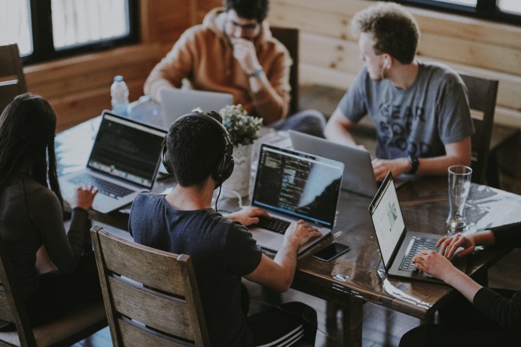 team working together
