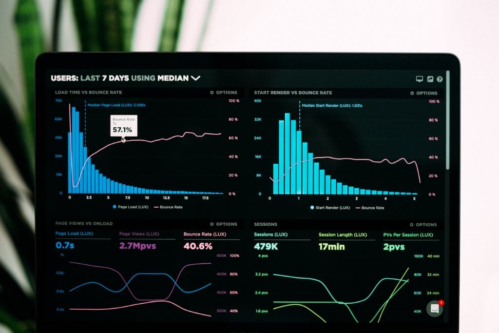 data on computer